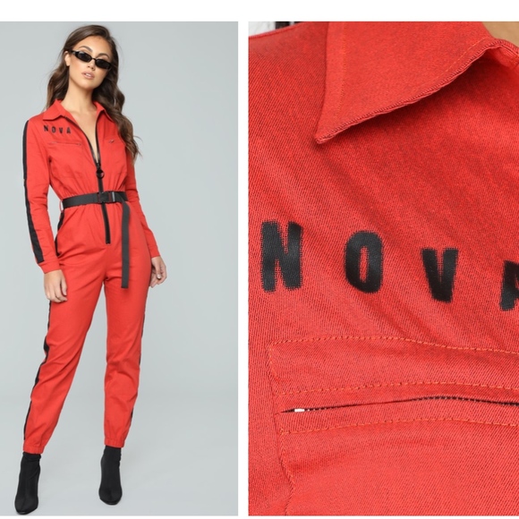 Fashion Nova Other - Orange Jumpsuit- Fashion Nova